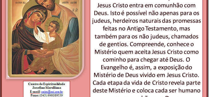 O Mistério escondido é o próprio Deus