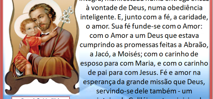 Assim foi a fé de José