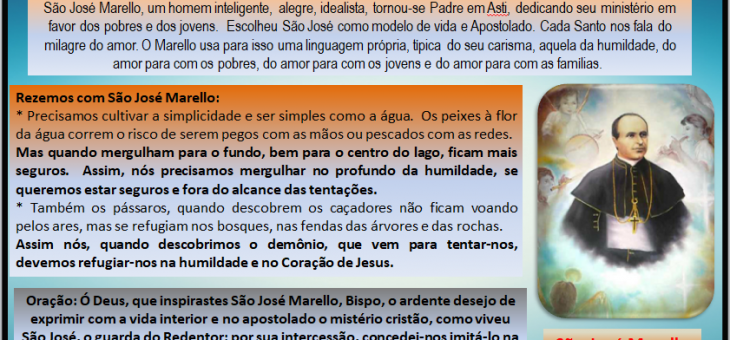 1° Dia do Triduo em honra a São José Marello