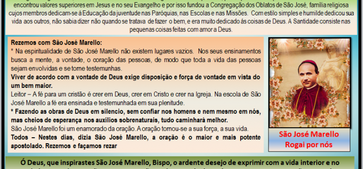 3° dia do Triduo em hontra a São José Marello