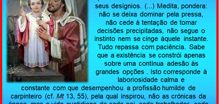 São José, é o homem justo