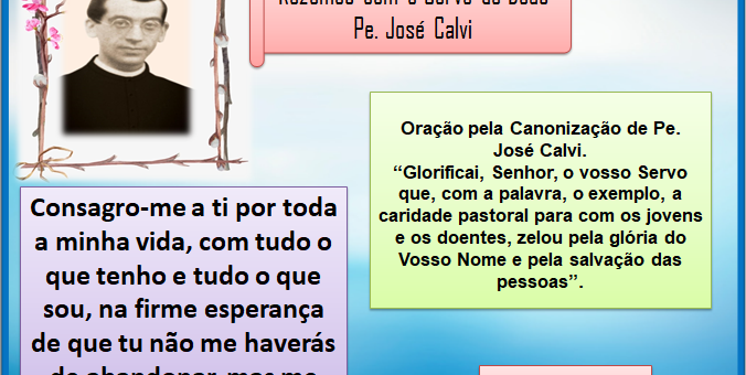 Rezemos com o Servo de Deus Pe. José Calvi