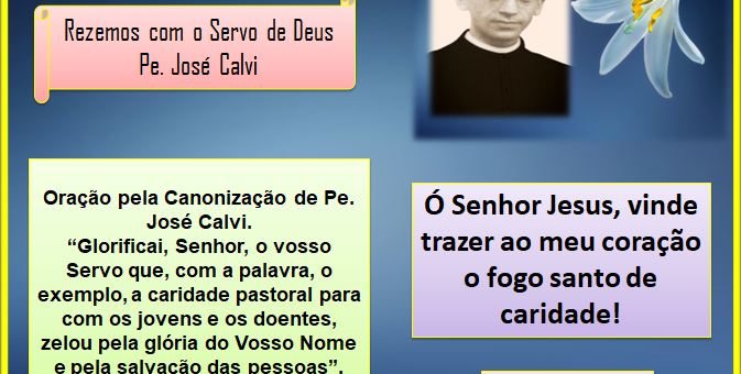 Rezemos com o Servo de Deus Pe. José Calvi