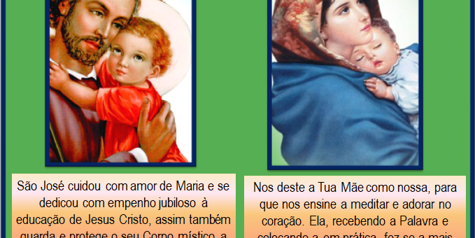 CUIDOU COM AMOR DE MARIA E JESUS