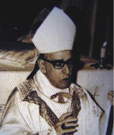 O Bispo da época, da Diocese de Botucatu. Foto: arquivo pessoal